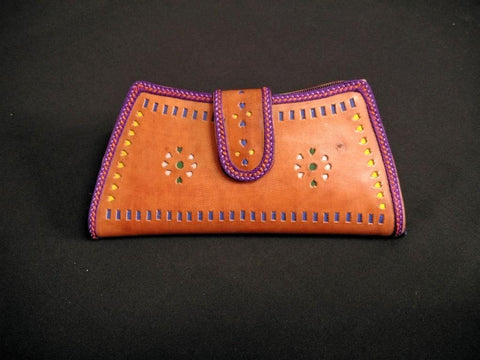 Synthetic Leather Clutch - Label Aarti Chauhan