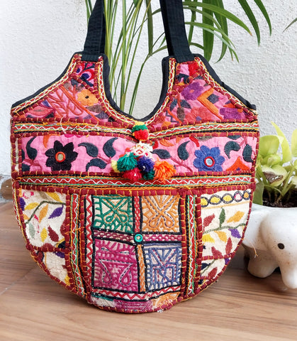 Vintage Kutchi Embroidery  Jhola Bag 2