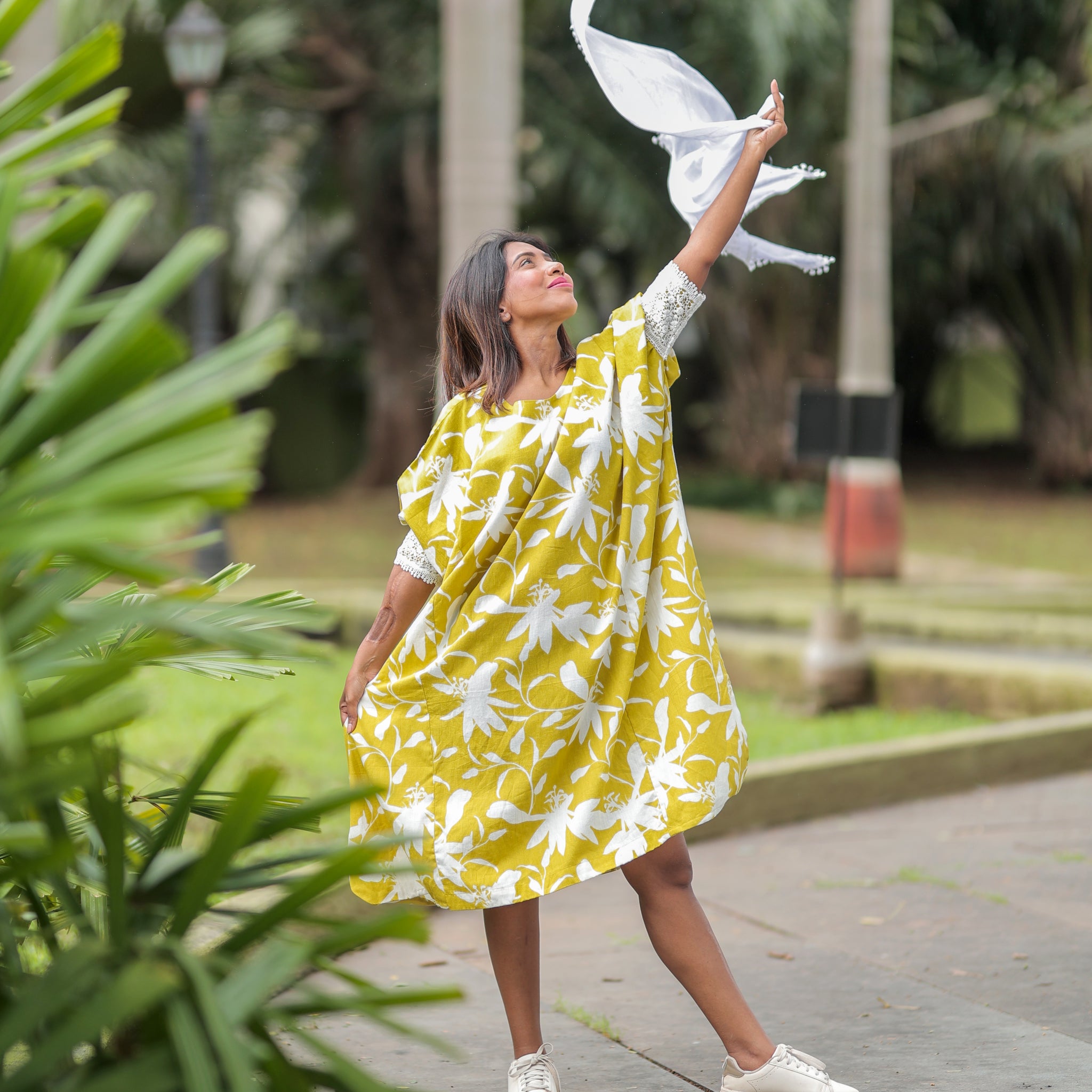 "Phool"- Dress Green