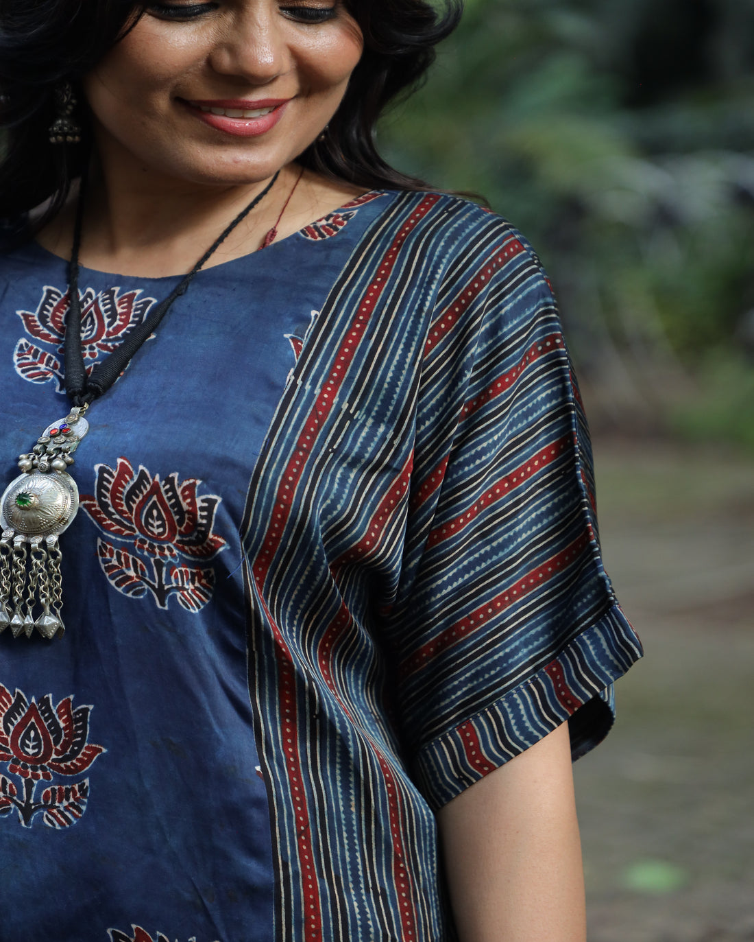 Meher-Ajrakh Modal Silk Top