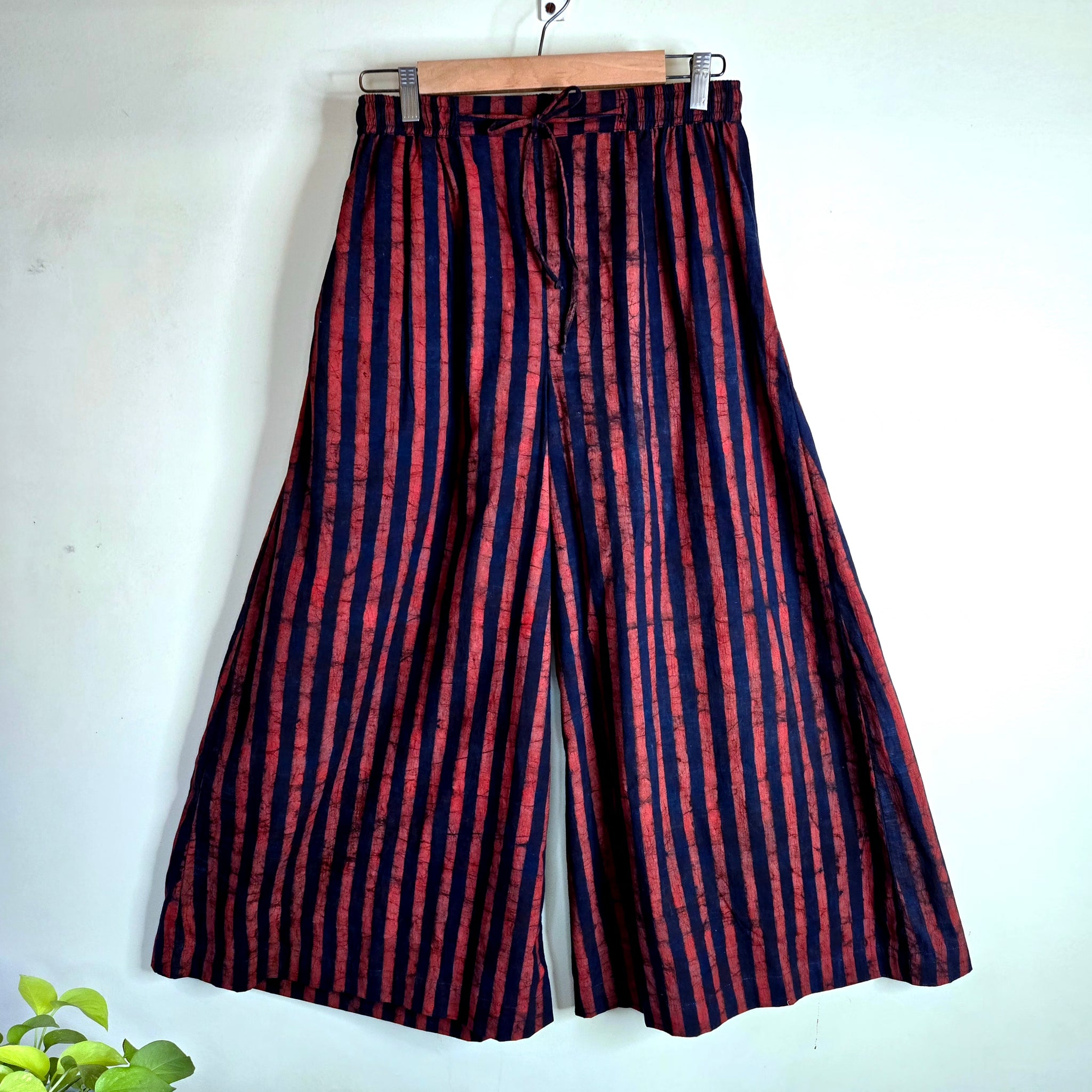 Dots n Matrix-Ajrakh Culottes Multicolor