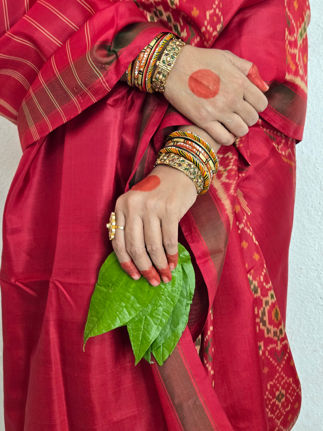 Handloom Rajkot Patola Saree- Maroon