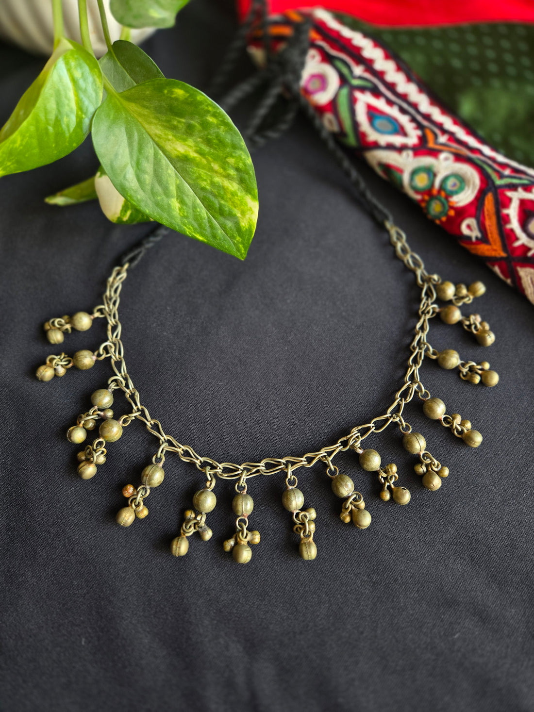 Vintage Afghani Ghoongroo Necklace