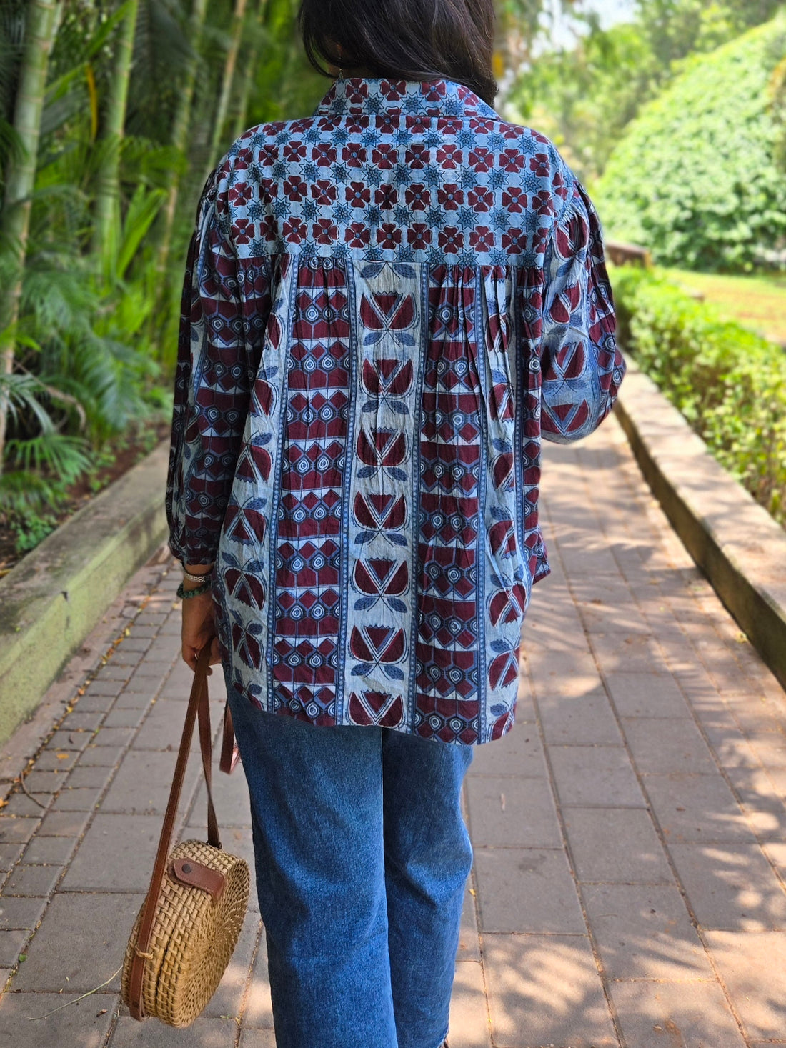 Dabu Ajrakh Box Fit Shirt