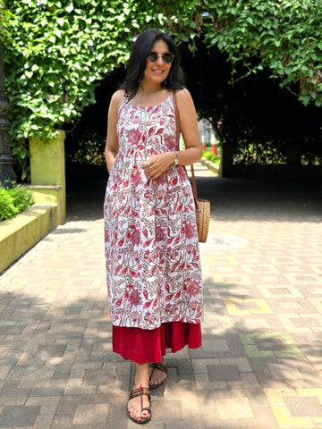 Gulmohar Kurti - White