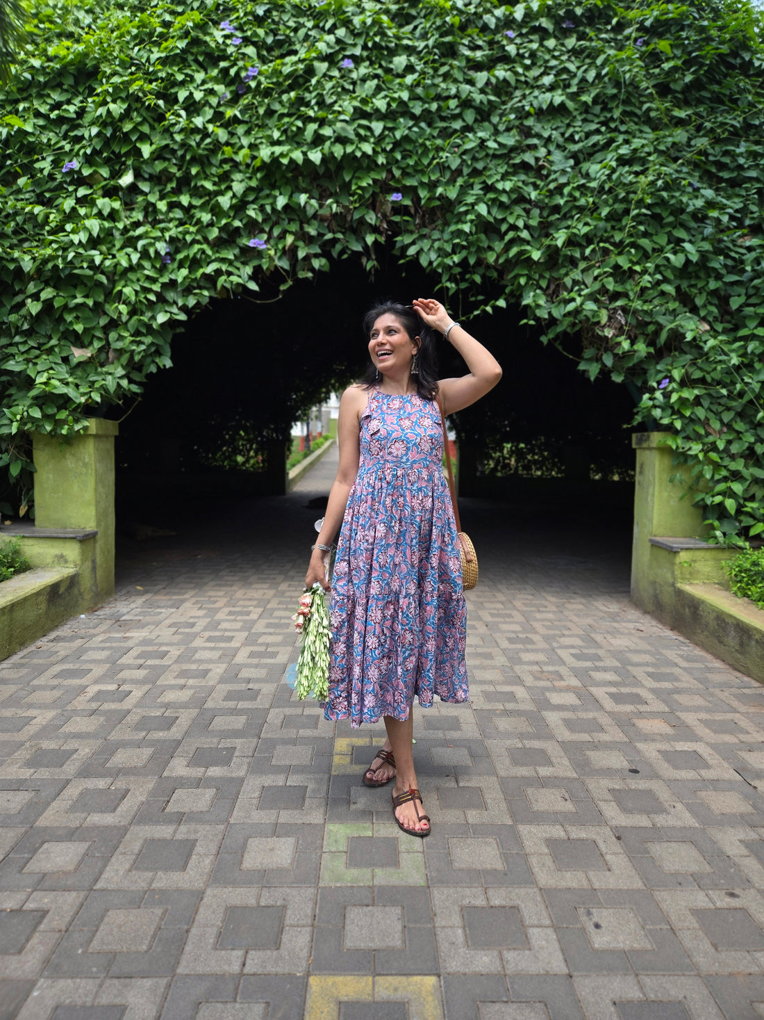 Gulmohar Dress - Blue