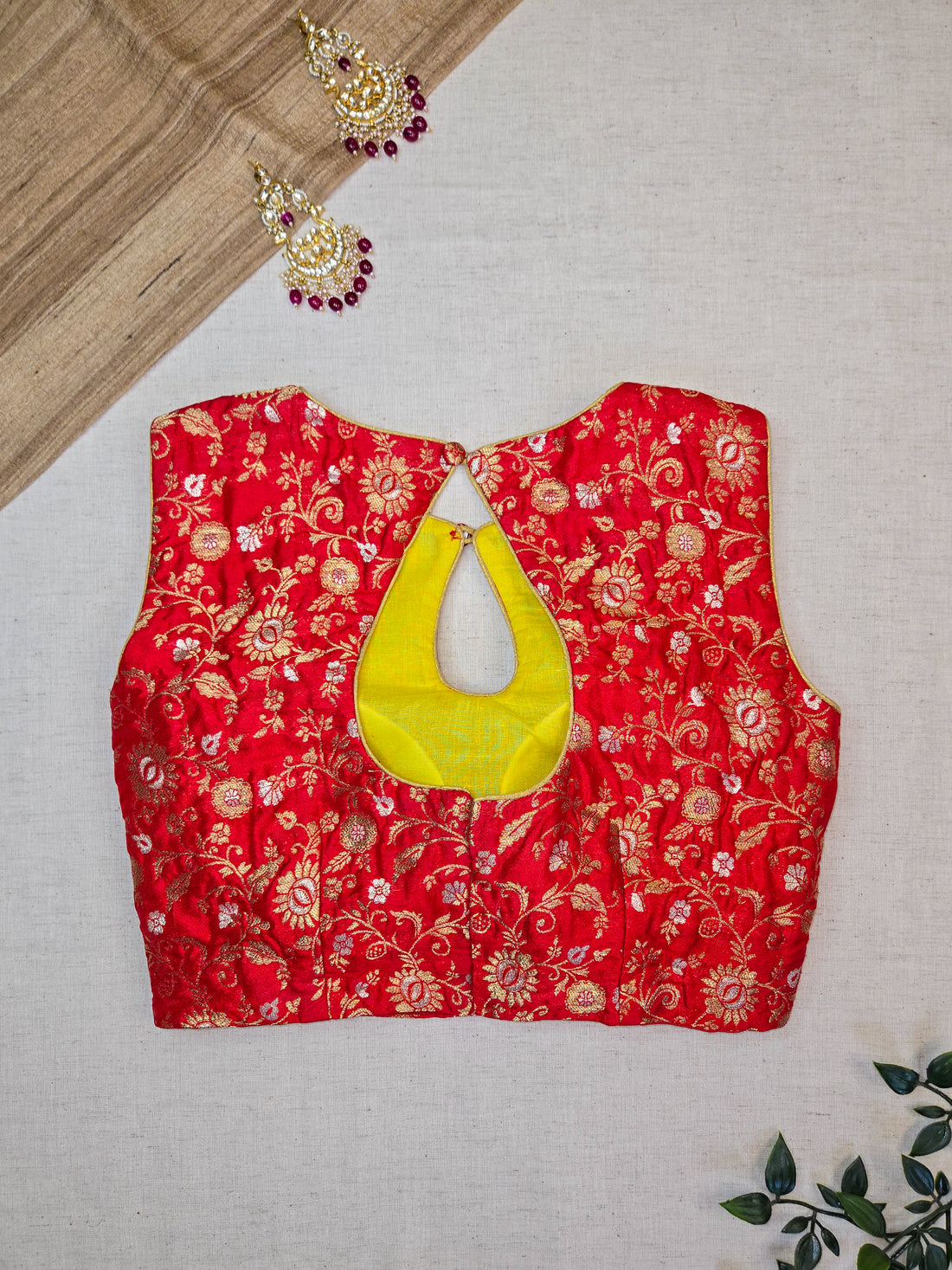 Haldi Kumkum - Banarasi Kinkhab Blouse
