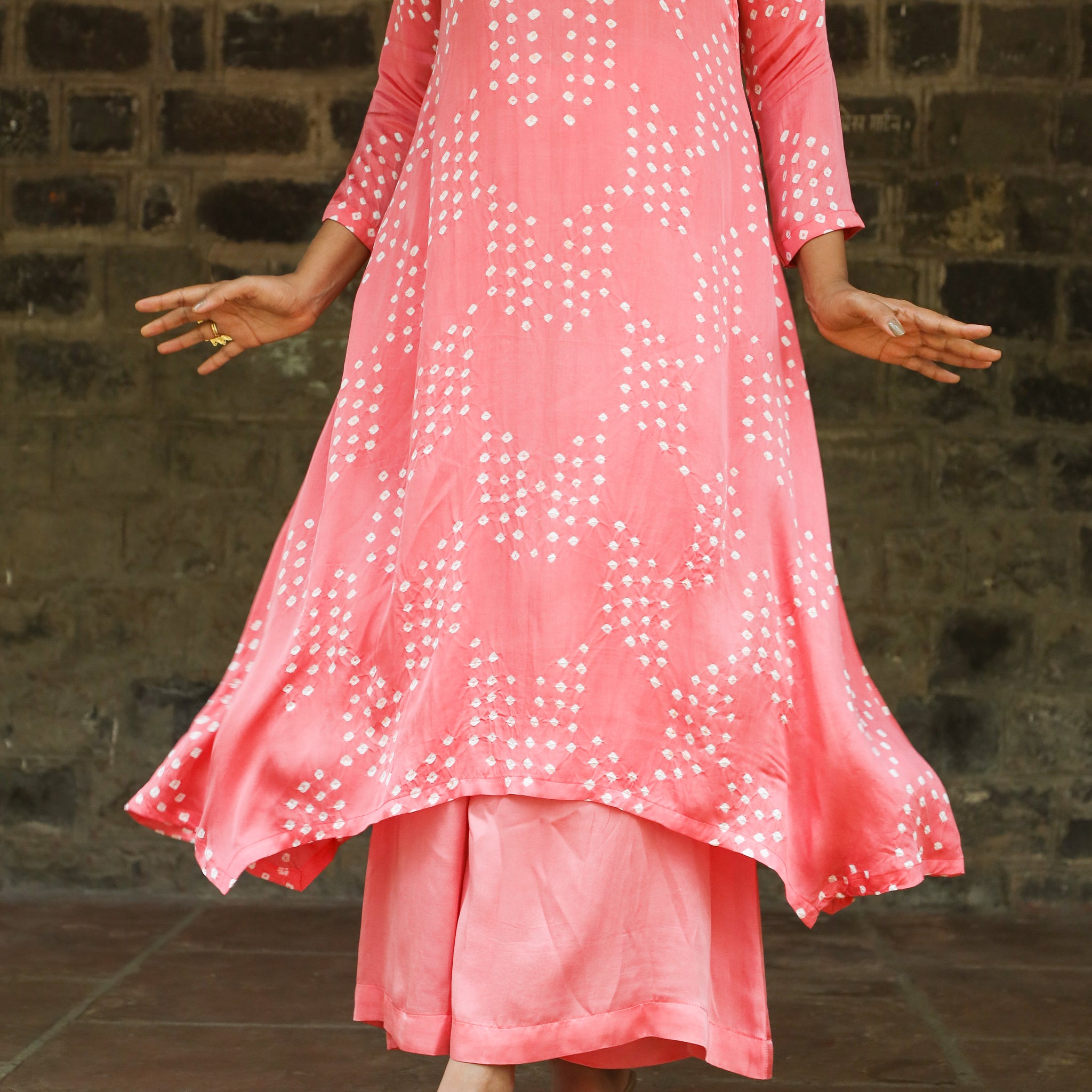 Rangrez-Modal Silk Peach Cullote