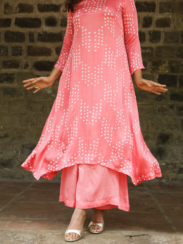 Rangrez-Modal Silk Peach Cullote