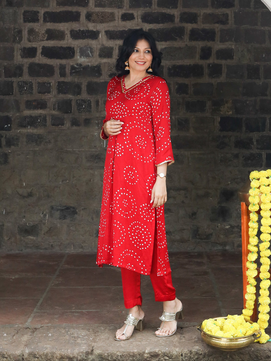 Rangrez-Modal Silk Red Pant