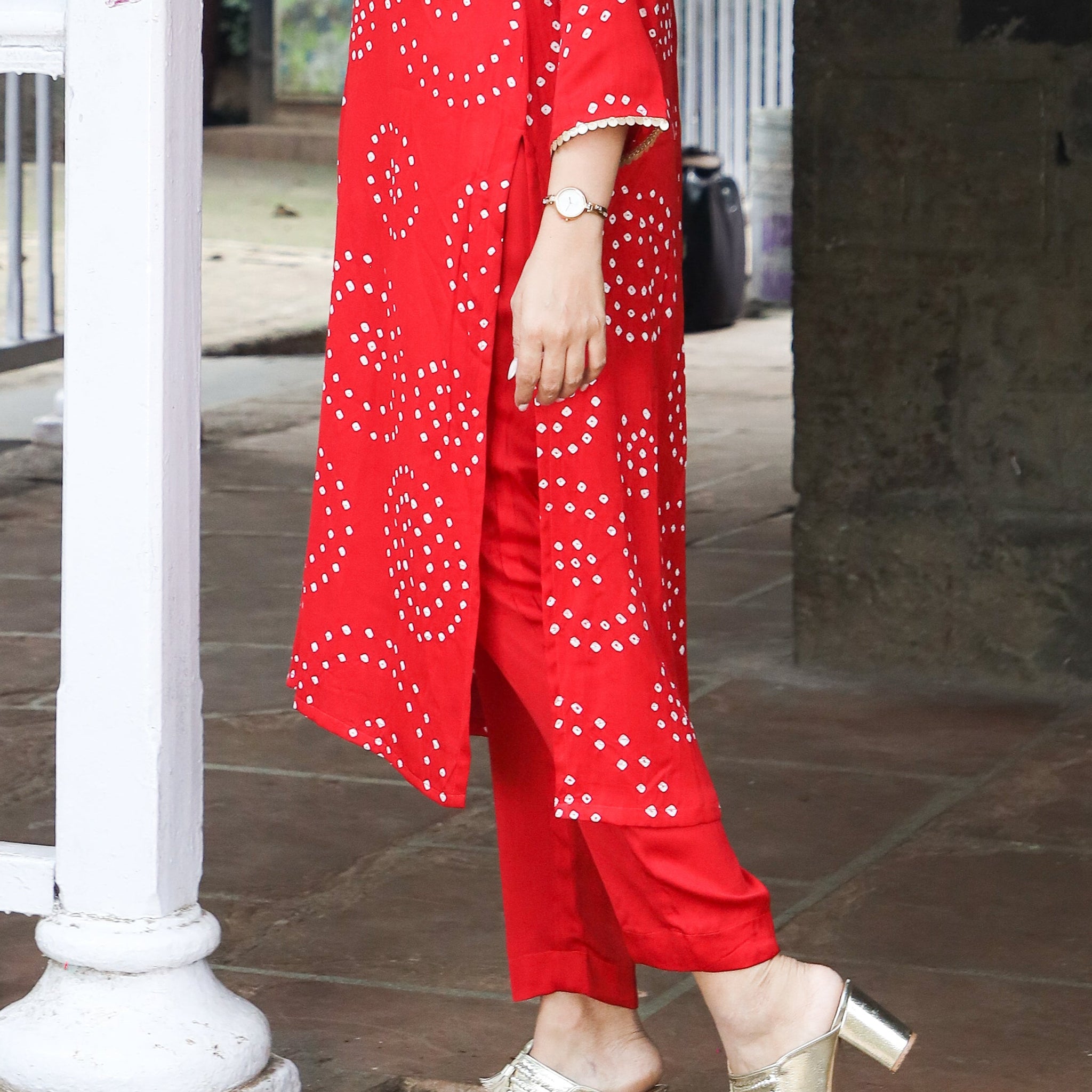 Rangrez-Modal Silk Red Pant