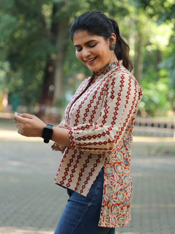 Arja-Ajrakh & Kalamkari Shirt