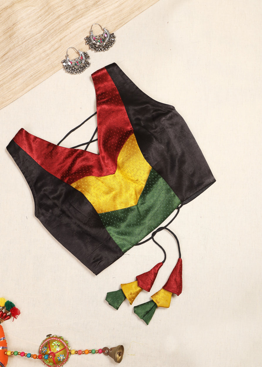 Navrang - Mashroo Patch Work Blouse
