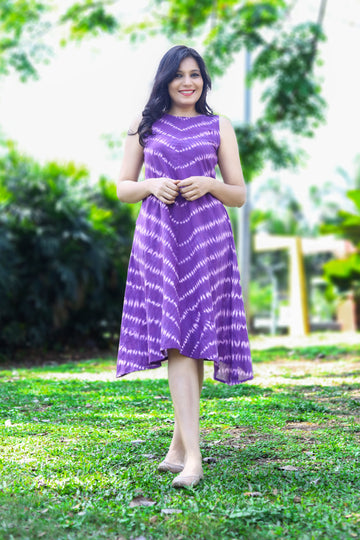 Color Splash' Shibori Dress Purple