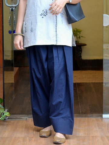 Cotton Farshi Salwar - Black