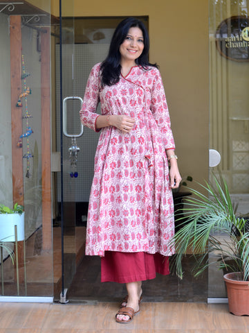 Basant Bahar Dress- Pink
