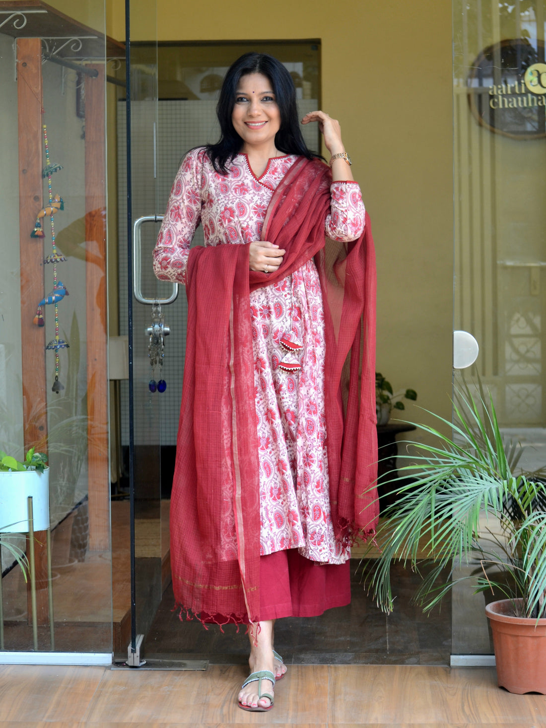 Basant Bahar Dress- Pink