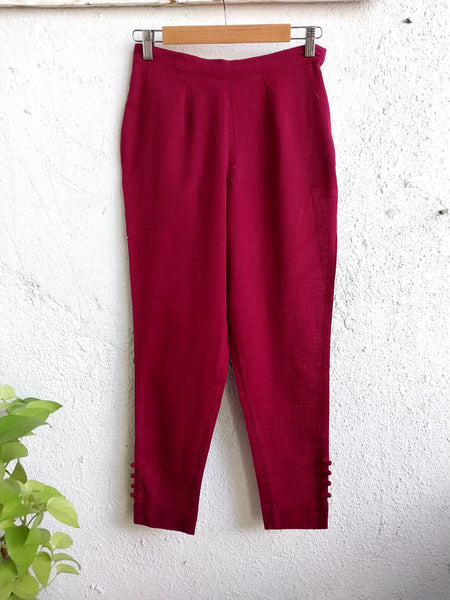 Cotton Pants- Magenta