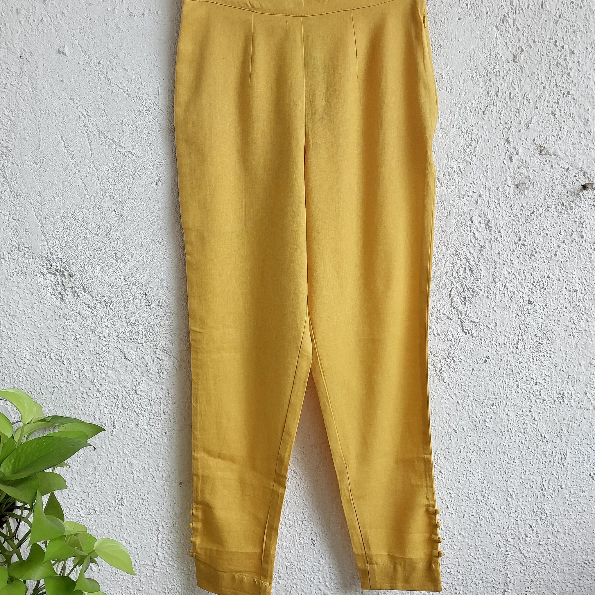 Cotton Pants- Yellow