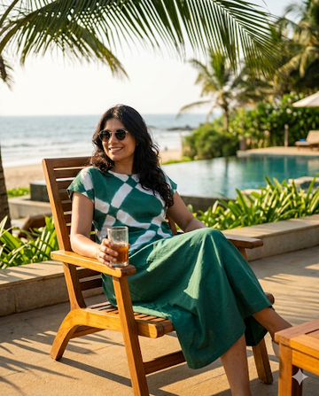 Dip Me In Colors - Green Skirt