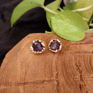 Golden Studs- Purple