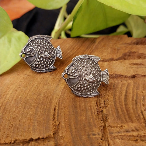 Antique Silver Look Alike Earrings - 3