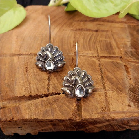 Antique Silver Look Alike Earrings - 5