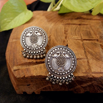 Antique Silver Look Alike Earrings - 8