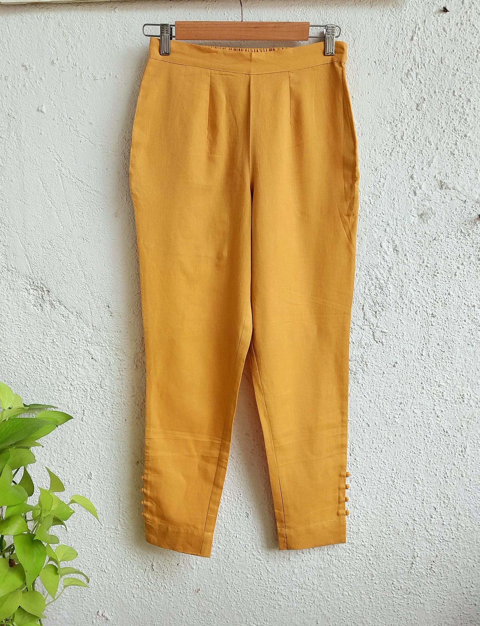 Cotton Pants- Mustard Yellow