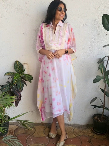 'Rang'- Tie and Dye Kaftan