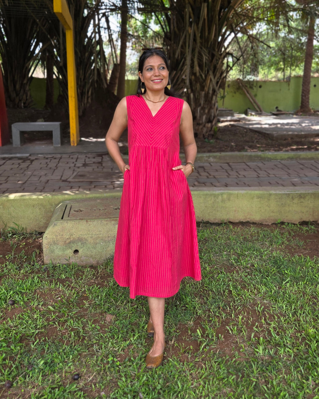 Tanabana - Handloom Dress Pink