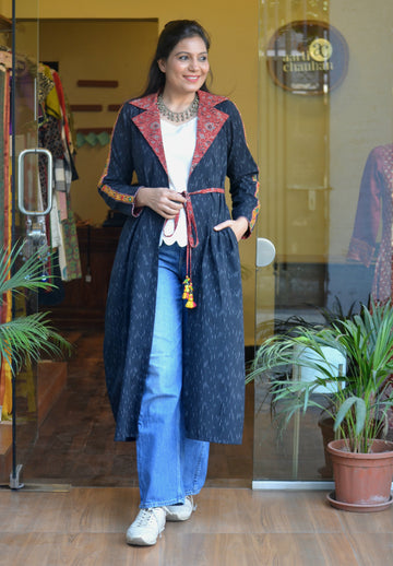 Handloom Ikkat Banjara Shrug