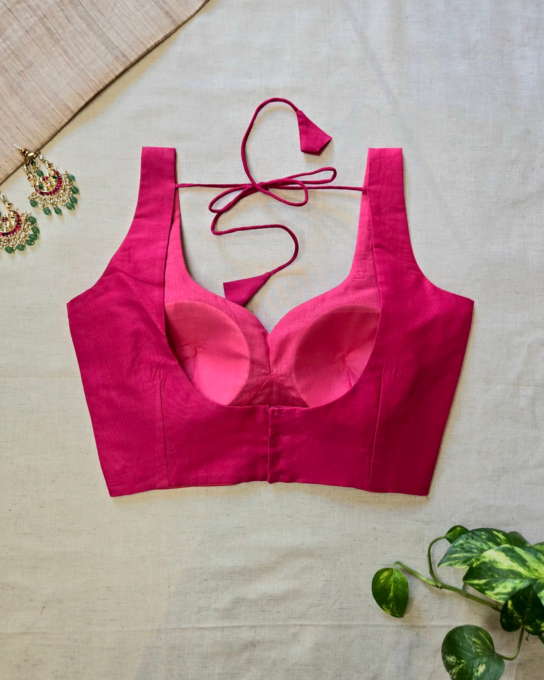 Nazariya- Cotton Silk Pink Blouse