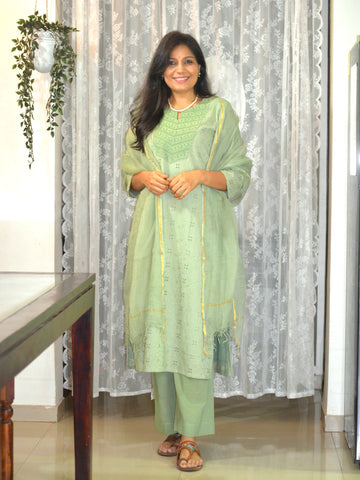 Hakoba Co-ord Set -Sage Green