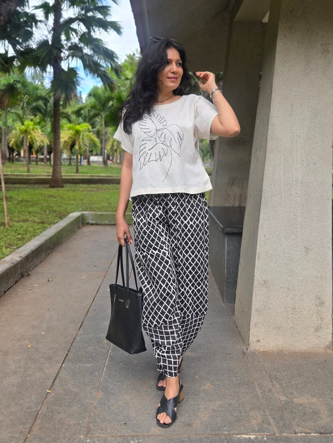 Safar - Dabu Printed Cotton Pant