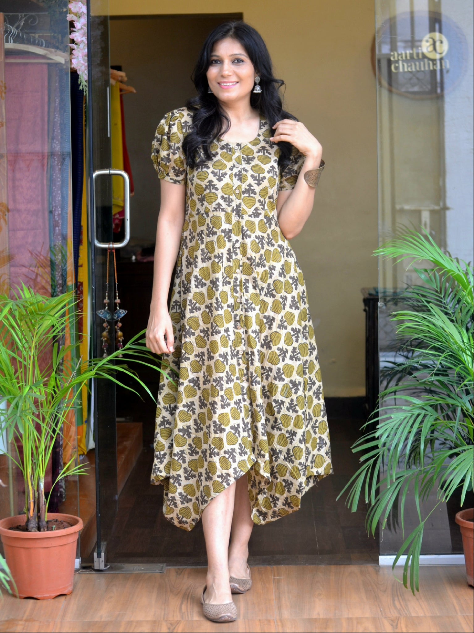 'Rozmarrah''Cotton Printed Dress