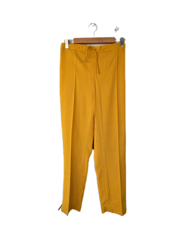 "Sukoon" Cotton Trousers - Mustered Yellow