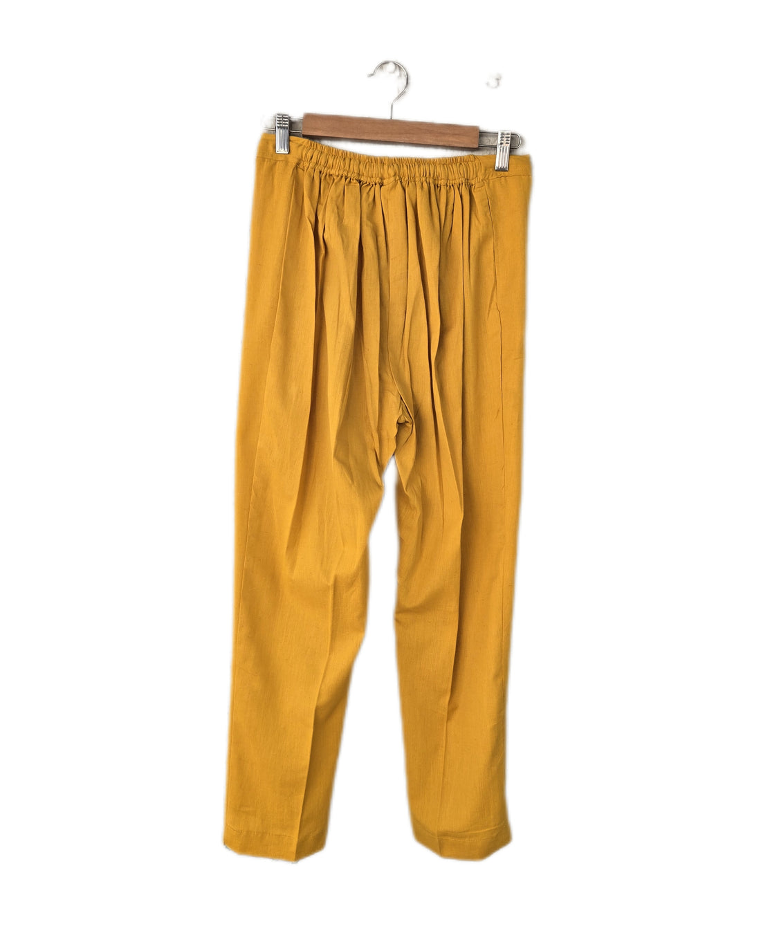 "Sukoon" Cotton Trousers - Mustered Yellow