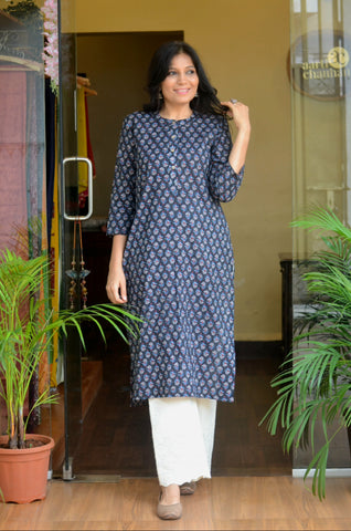 'Rozmarrah''Cotton Katha Kurti Black