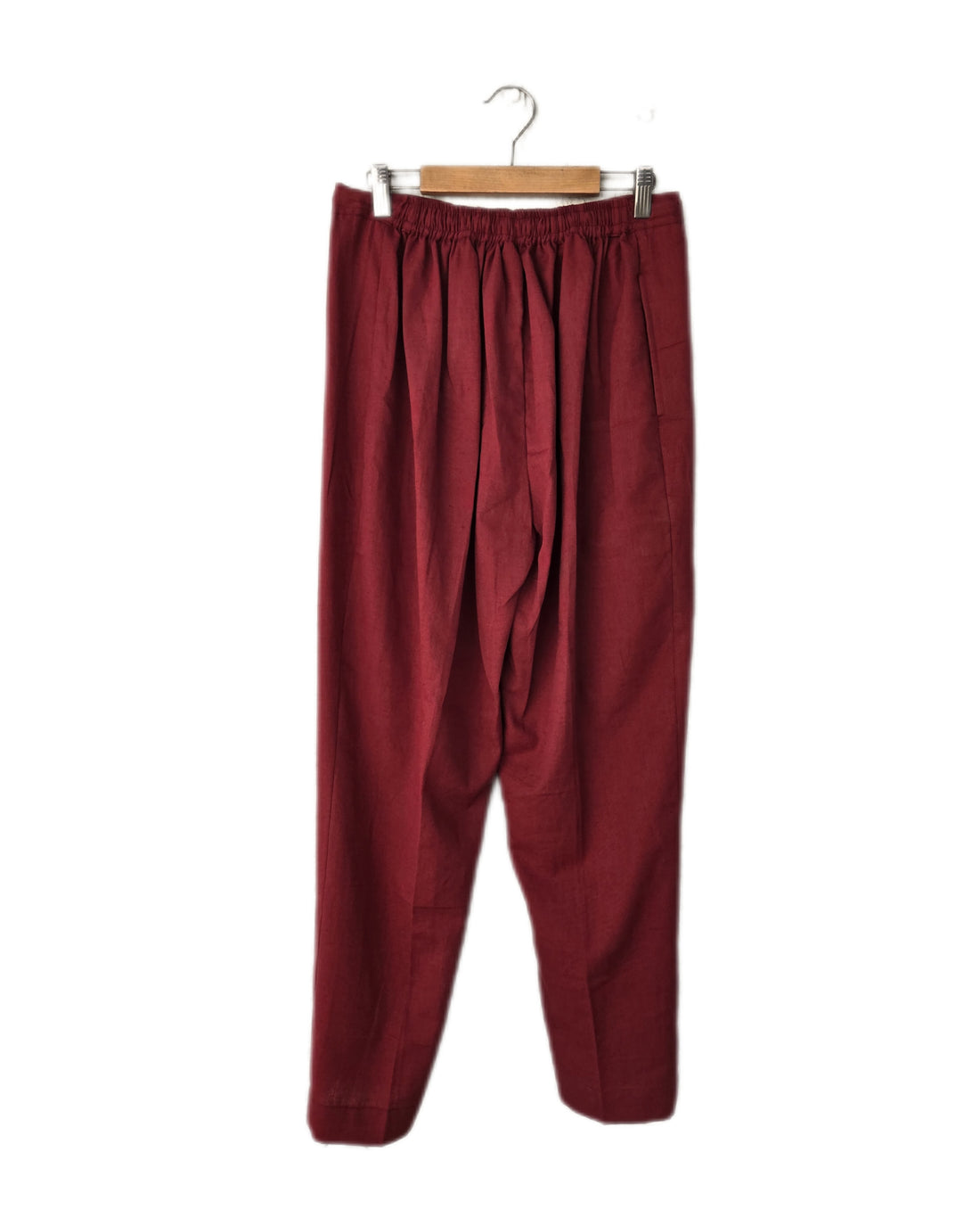 "Sukoon" Cotton Trousers - Maroon