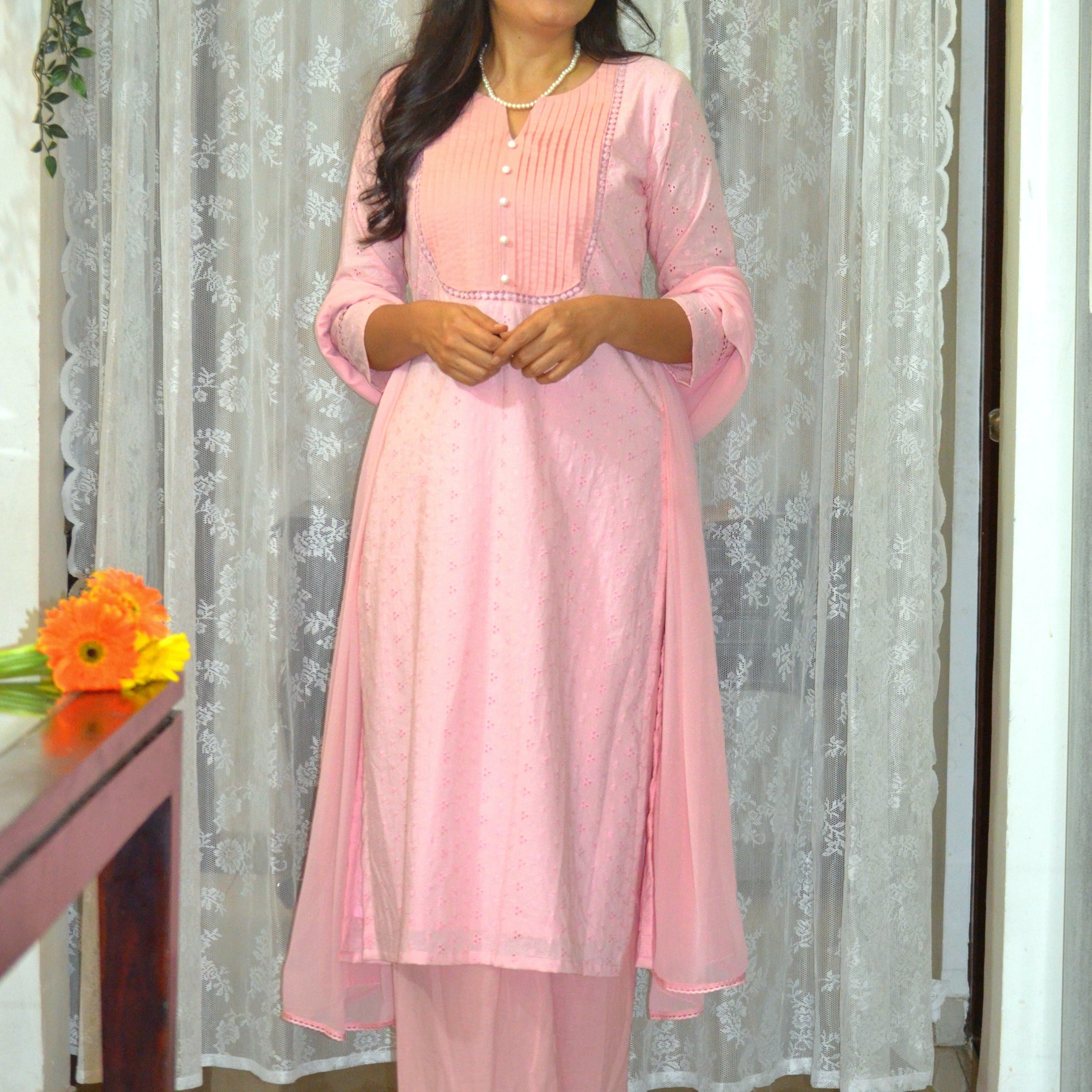 Hakoba Co-ord Set -Peach