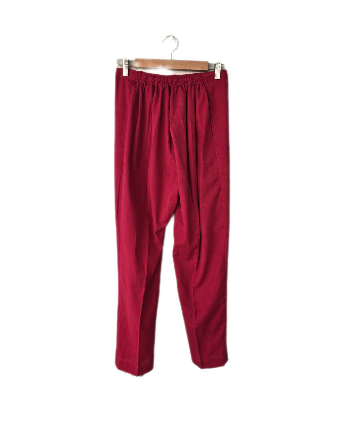 "Sukoon" Cotton Trousers - Red
