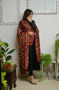 Classic Black Mashroo Silk Anarkali - Label Aarti Chauhan