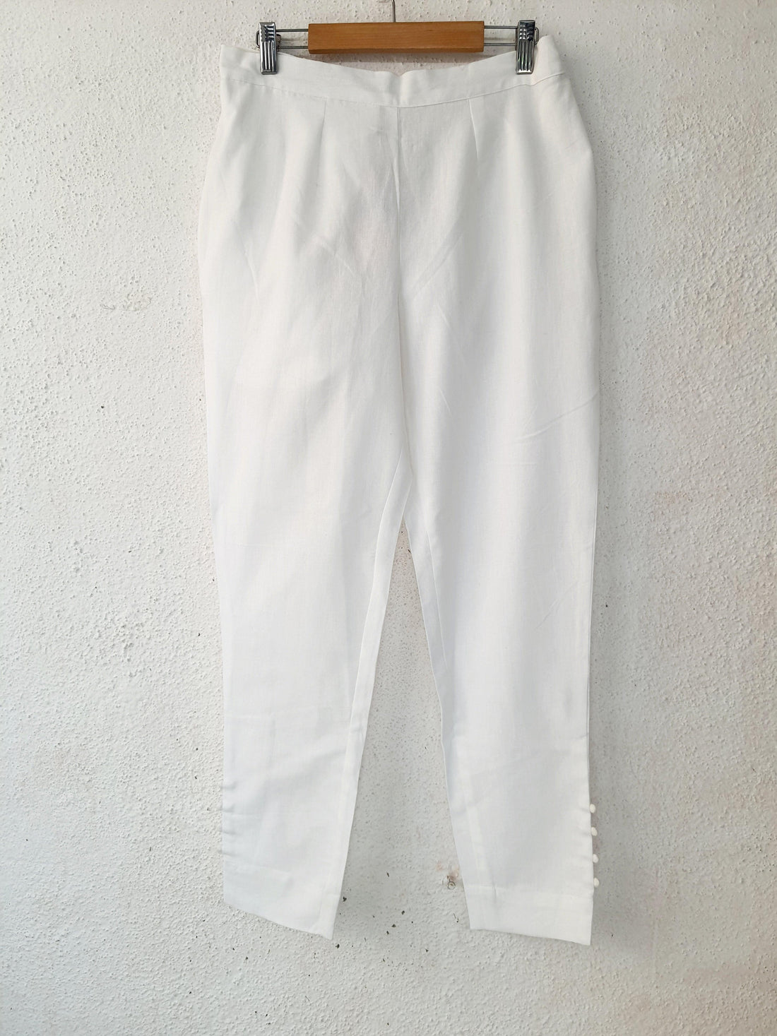 Cotton Pants- White - Label Aarti Chauhan