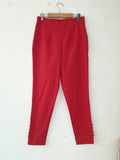 Cotton Pants- Red - Label Aarti Chauhan