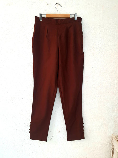 Cotton Pants- Brown - Label Aarti Chauhan