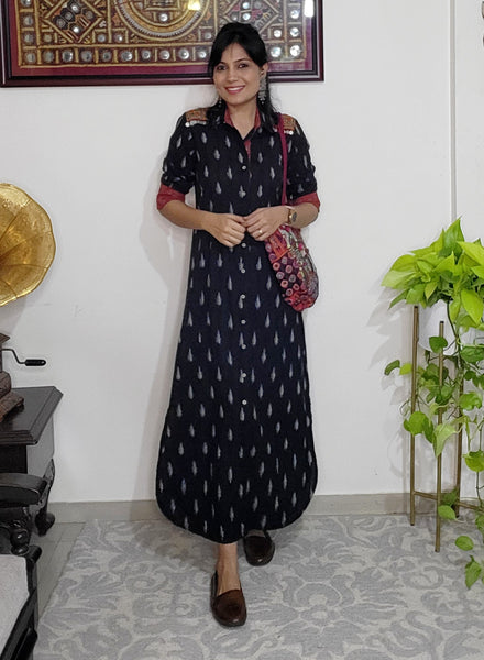 'Banjara' - Ikkat Shrug Dress