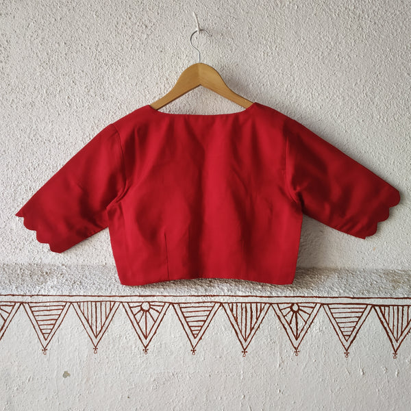 Sindoori'-Red Blouse