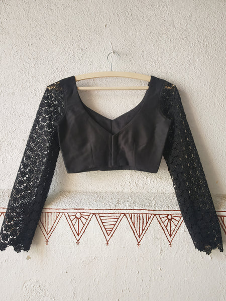 Lacy'-Black Blouse