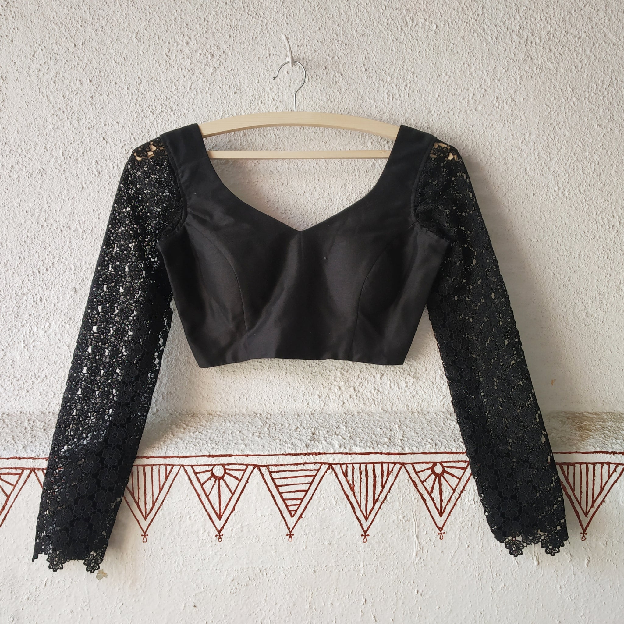 Lacy'-Black Blouse